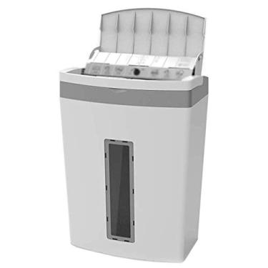 Imagem de Triturador automático - Triturador de papel de corte cruzado/CD/cartão de crédito de 6 folhas de 10 minutos, branco