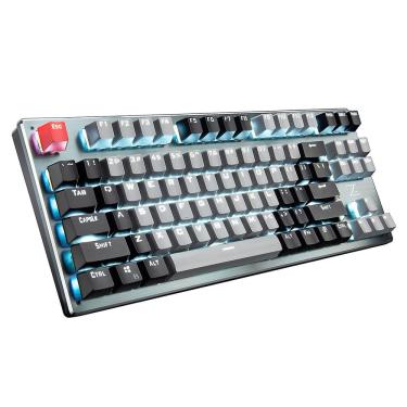Imagem de Teclado mecânico 87 Teclas Bluetooth Usb Wireless Type-c Três Modo Retroiluminado