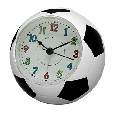Imagem de Despertador quarto bola de futebol despertador, despertador alto e compacto para quarto, relógio de mesa de estudante, despertador digital fácil de definir para crianças relógio de mesa relógio de