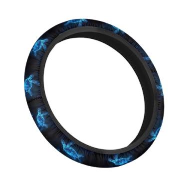 Imagem de Knextrepoy Capas de volante de carrinho de golfe com tartaruga marinha extensível de 33 a 35,5 cm, capa de volante para carrinho de golfe para mulheres e homens, capa de proteção solar para carrinho