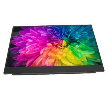 Imagem de Monitor Portátil de 14 Polegadas, 1920x1200 60Hz Ultra Slim Exibir Portátil Segundo Computador Exibir ângulos de Visualização Ajustáveis ​​Suporte de Tela Externa Portátil para