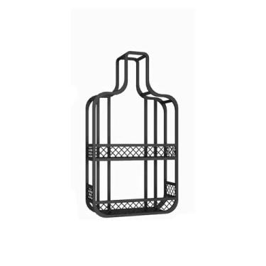 Imagem de Suporte para Vinhos Bar original refrigerador de vinho pendurado na parede criativo café prateleira de parede estilo industrial rack de vinho Porta-Garrafas(Grande)