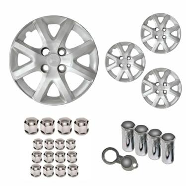 Imagem de Jogo Calota Aro 14 Siena EL 1.4 2014 + Selo Resinado + Tampa Ventil + Capa Parafuso