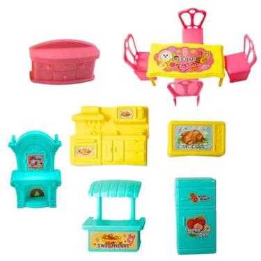 Imagem de casinha elegante brinquedo infantil para menina na cartela cozinha min
