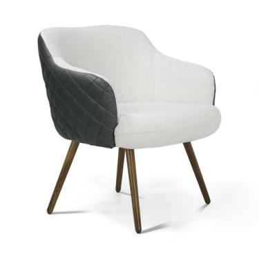 Imagem de Poltrona Dekorien Jade Matelassê Corano Linho Alto Acabamento, Corano 