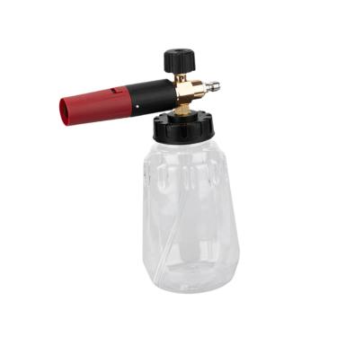 Imagem de Ｂｅｓｇａ Garrafa de pulverizador de espuma de 1/4'' Conector rápido Multifuncional Portátil Grande Capacidade Ferramenta de lavagem de carro para, Transparente 1.5l