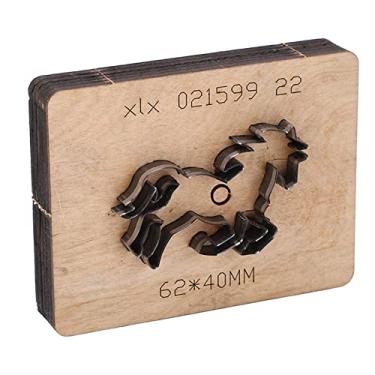 Imagem de Matriz de perfuração, matriz de corte de couro, borda de corte limpa, operação simples, ferramenta manual em forma de cavalo para