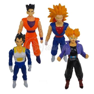 Imagem de Kit 4 Bonecos Dragon Ball Super 15Cm
