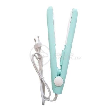 Imagem de Mini Chapinha Prancha 17Cm Bivolt 110|220V Profissional Azul