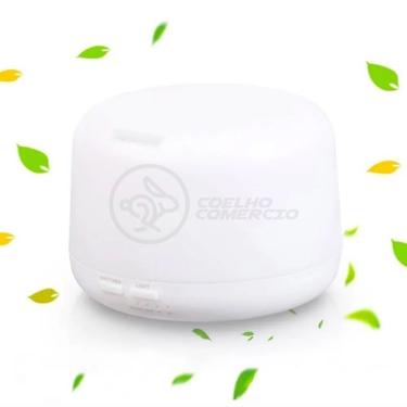 Imagem de Aromatizador Umidificador Difusor Eletrônico Ambiente Desing Minimalista Luz De Led Rgb 300Ml