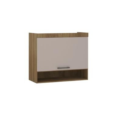 Imagem de Armário Aéreo Maleiro Modulado 97cm 1 Porta Basculante Paris Luciane Móveis Avelã Pf Com Cinammon Pf