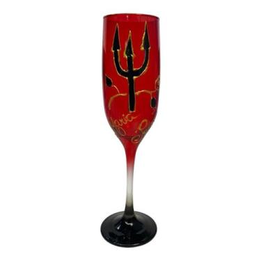 Imagem de Taça Pomba Gira Vermelha Maria Padilha Cristal luxo 150 ml - META ATAC