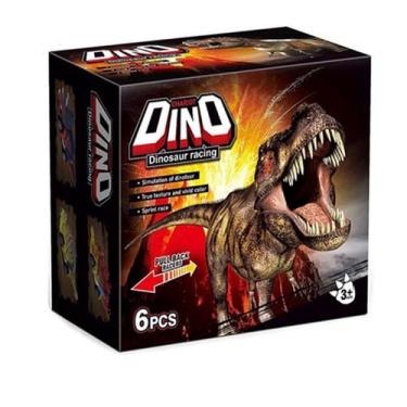 Imagem de Carros Dinossauros Pull Back Racers 6 pçs - Chariot