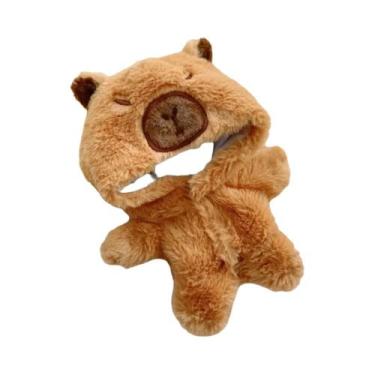 Imagem de Macacão De Pelúcia De Algodão De 20cm Com Capuz Para Bonecas, Roupa De