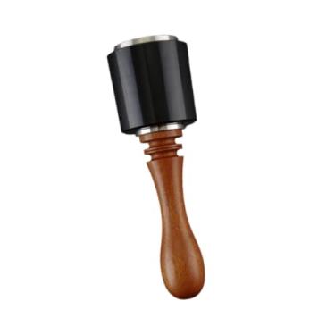 Imagem de Colaxi Martelo de escultura em couro, martelo leve e portátil de nylon, cabo de madeira para acessório de gravação em couro, Castanho Longo