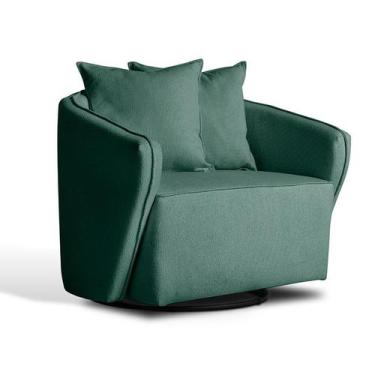 Imagem de Poltrona Antonella Veludo Verde - Mobly