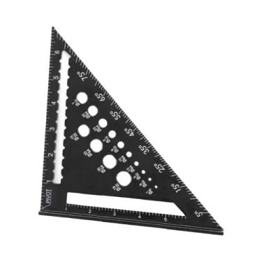 Imagem de Régua Triangular De 7 Polegadas, Liga De Alumínio, Carpintaria, Ferram