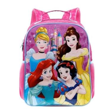 Imagem de Mochila Infantil Costas Princesas Disney Média Original - Xeryus, Rosa
