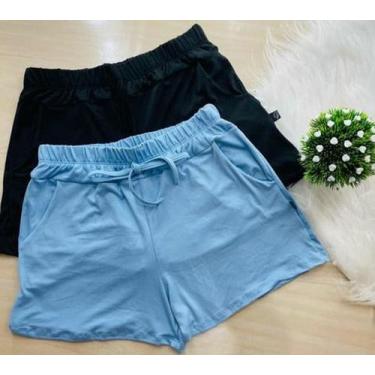 Imagem de Short feminino suede curto - Filo modas, Preto, P