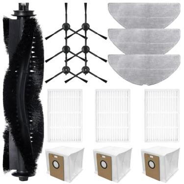 Imagem de Peças de reposição para aspiradores robôs Tapo RV30 Max Plus / RV30 Max / RV20 Max Plus / RV20 Max 1 escova principal 6 escovas laterais, 3 sacos de pó, 3 esfregões 3 peças de filtro HEPA (pacote com