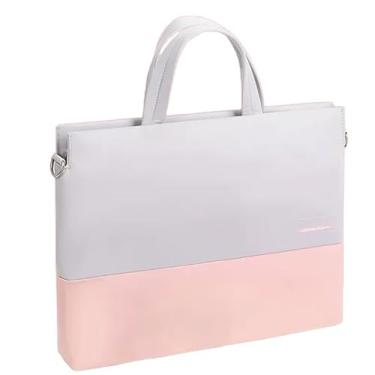 Imagem de Pasta Bolsa Notebook 15.6 Com Alça Impermeável De Ombro Feminina (Rosa)