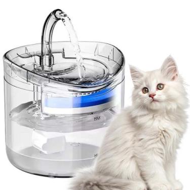 Imagem de Bebedouro Fonte Agua Gato Pet Cachorro Cao 2 Litros Automatico Silenci