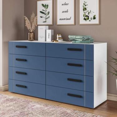 Imagem de Cômoda Organizadora 150cm com 8 Gavetas 240838 Linha Lisboa Politorno 