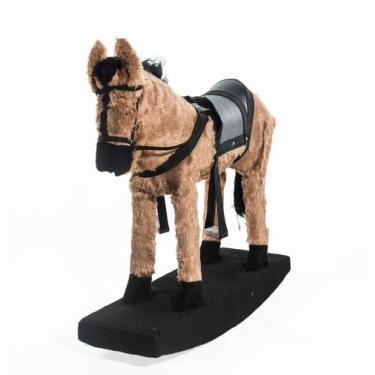 Imagem de Cavalinho Médio Simples Cores Variadas Crianças Brincadeiras - Cavalin