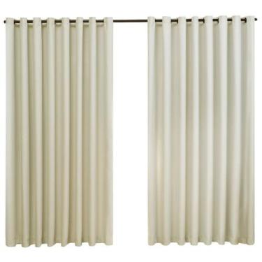 Imagem de Cortina Tecido Blackout Blecaute Corta Luz 90% 1000 X 2,40m Com ilhos 