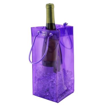 Imagem de A bolsa térmica de vinho dobrável original ICE BAG (roxo translúcido)