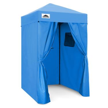 Imagem de EAGLE PEAK Dossel Retrátil Flex Ultra Compacto 4X4, Abrigo Solar, Vestiário, Cabana Portátil Com De Privacidade Para Piscina, Ensaios Fotográficos Moda Ou Acampamento, Azul