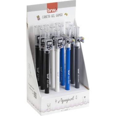 Imagem de Caneta Divert Gel, Gamer, Apagável, 0,7mm, 4 Modelos, Embalagem com 12, BRW