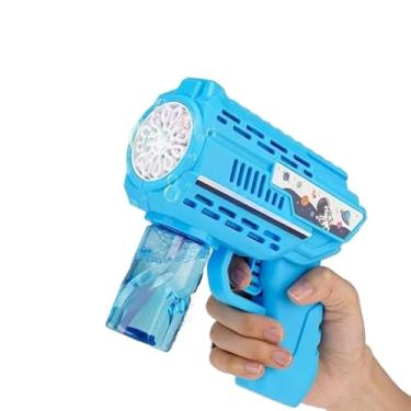 Imagem de bolha de sabão máquina automática de bolhas, brinquedos portáteis para crianças(AZUL)