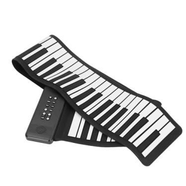 Imagem de Asixxsix 88 Teclado de Piano de Enrolar, Portátil, Piano de Rolo de Mão Portátil Com 128 Tons 128 Ritmos MIDI Função, para Iniciantes Crianças Adultos