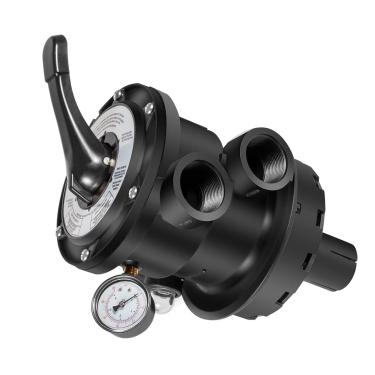 Imagem de MOOKEENONE Válvula multiporta de montagem superior de piscina de metal para filtros de areia Hayward Pro-Series S166T, S180T, S210T