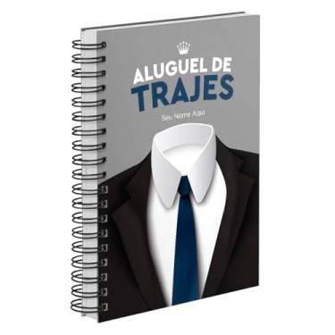 Imagem de Agenda Comercial 2026 Personalizada Capa Dura Aluguel de Trajes Gravata Azul