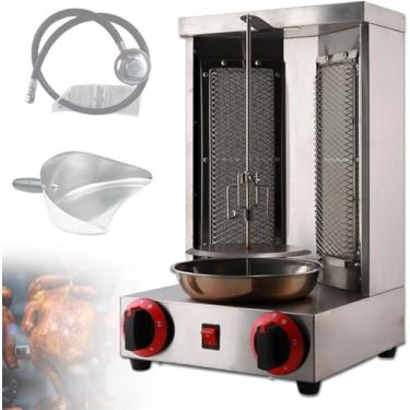 Imagem de Máquina 3000w Capacidade Máxima Gás Vertical Carne Frango Spinning Doner Kebab Grill Gyro Forno