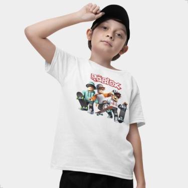 Imagem de Camiseta Infantil Algodão Personalizada Roblox Meninos Skate - Tech Ma