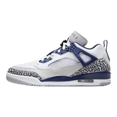 Imagem de Nike Tênis masculino Jordan Spizike Low (FQ1759-140, branco/cinza neutro/antracite/azul-marinho), Branco/cinza neutro/antracite/azul marinho, 44