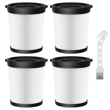 Imagem de Pacote com 4 filtros FSV001 HEPA compatíveis com aspiradores de pó sem fio Fabuletta FSV101, FSV001, Girnoor G160&G165 Afoddon A300