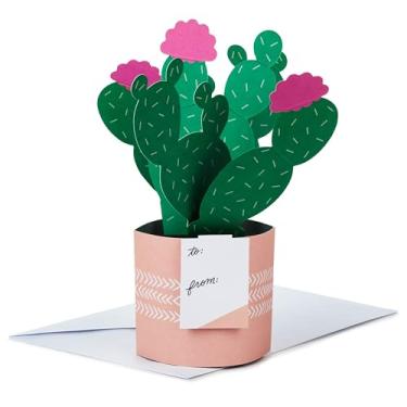 Imagem de Hallmark Cartão Pop Up Paper Wonder para o Dia das Mães (cacto em vaso) para aniversário, pensando em você, parabéns, fique bem, apreciação, qualquer ocasião