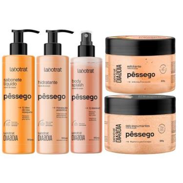 Imagem de Kit Banho Premium Labotrat Pêssego Completo 5 Produtos Corpo E Rosto E