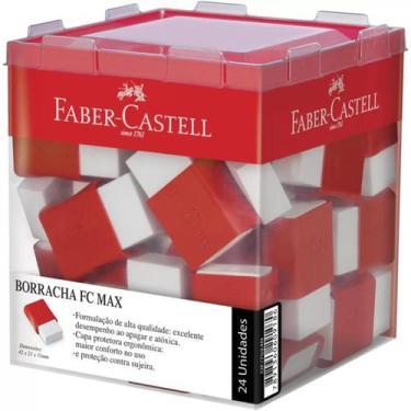 Imagem de Borracha Branca Faber-Castell com capa de proteção display com 24 unid