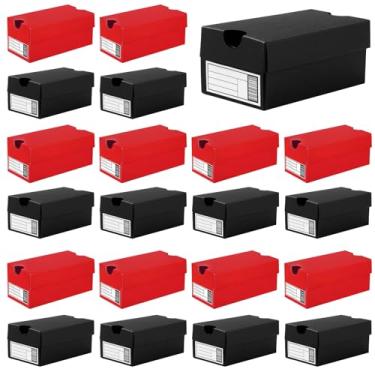 Imagem de Pacote com 24 mini caixas de tênis para lembrancinhas de festa, 12 x 6 x 5 cm, mini caixas de presente para doces, biscoitos, lanches, esportes, pequena caixa de presente com etiqueta para casamento