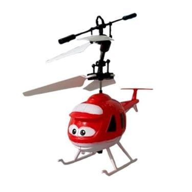 Imagem de Brinquedo Helicóptero Sensor De Indução Vermelho Aircraft