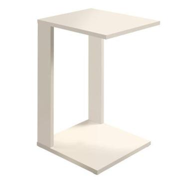 Imagem de Mesa De Canto De Sofá Sala Madeira Alta Qualidade Off White