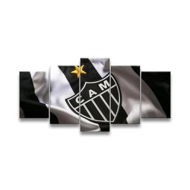 Imagem de Quadro Decorativo 129X63 Quarto Time Galo Atlético Mineiro - Mv Decor