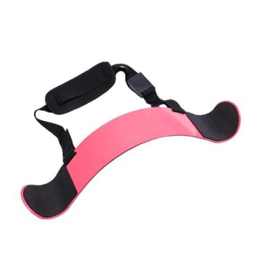 Imagem de KiBcsLic Braço para Exercícios de Bíceps E Tríceps, Suporte para Pescoço, Bordas Acolchoadas, Equipamento de Treino Portátil, Treinamento de Força, rosa
