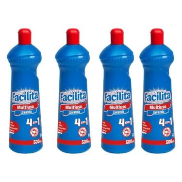 Imagem de Limpador Multiuso Lavanda Facilita 500ml 4 em 1