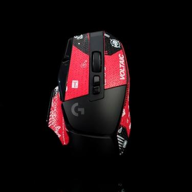 Imagem de Hokeyio Fita aderente para Logitech G502X Lightspeed Plus - antiderrapante, controle aprimorado, resistência ao suor, melhora a aderência FPS para jogos e proteção do mouse [pré-corte] sangue x 0,5 mm